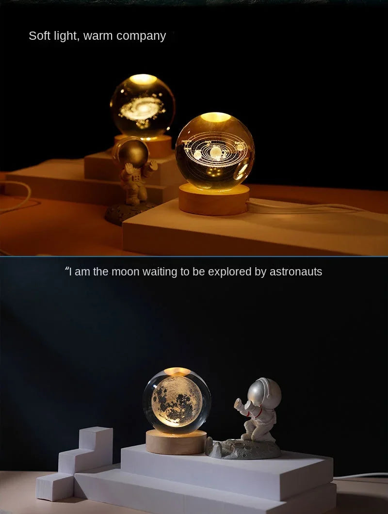 Solar System 3D Crystal Sphere™